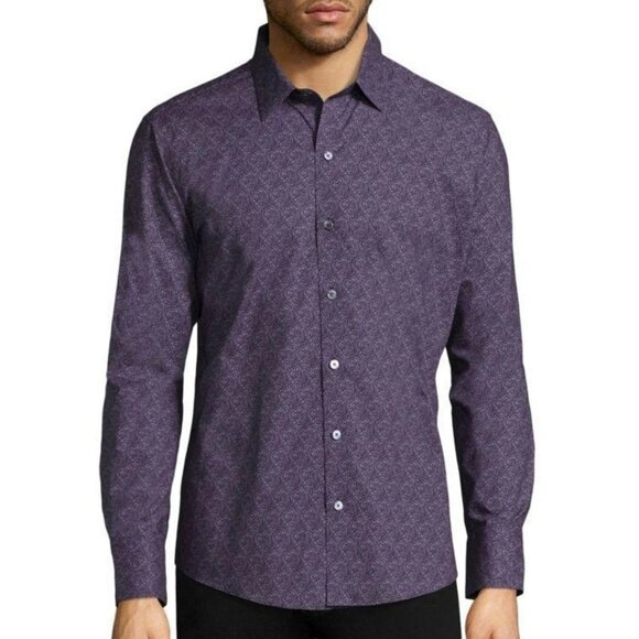 Zachary Prell Men's Cristobal Slim Fit Print Sport Shirt - Picture 1 of 5